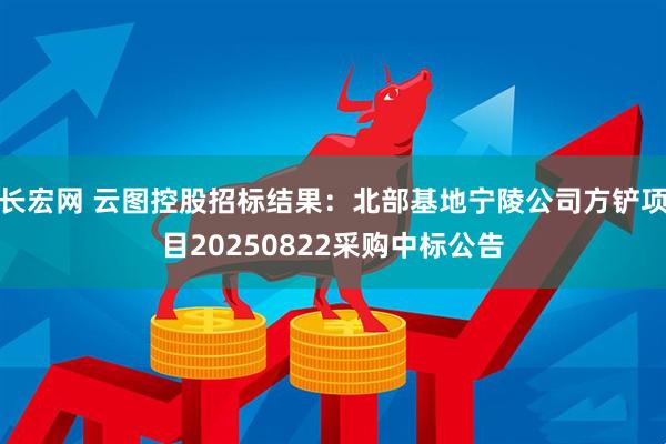 长宏网 云图控股招标结果：北部基地宁陵公司方铲项目20250822采购中标公告